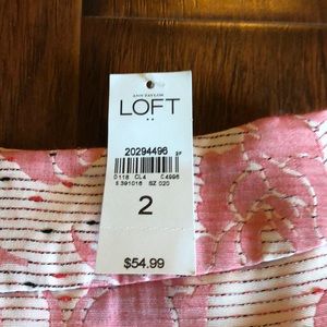 $$$$$ Ann Taylor Loft Floral pink skirt